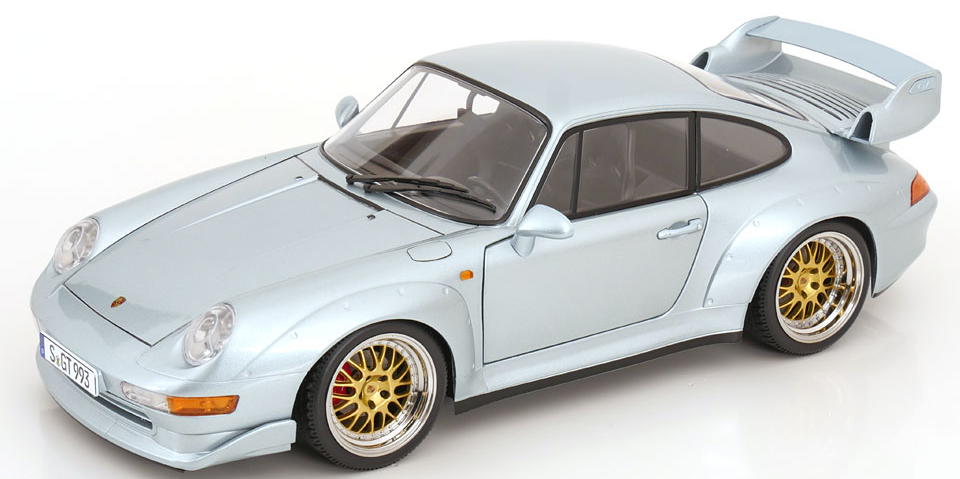 PORSCHE 911 TYPE 993 GT GRISE (BBS) 1996 KK SCALE 1/12°